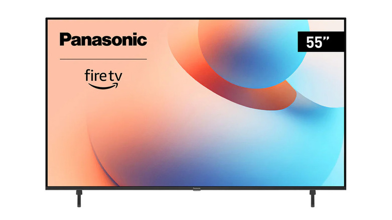 A close up of a Panasonic LED Smart TV