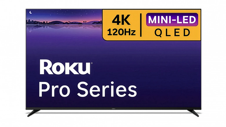 A close up of the Roku Pro Series 4K Smart TV