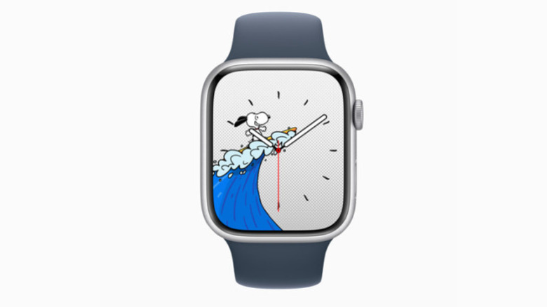 the Snoopy watch face