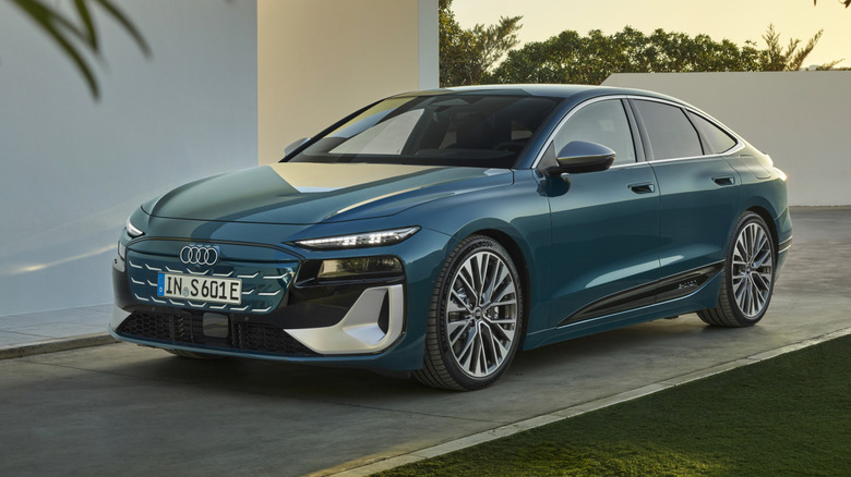 Audi A6 e-tron in Malpelo Blue Metallic