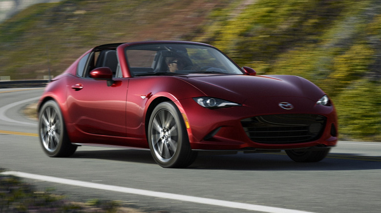 Mazda MX-5 Miata ND on a coastal road
