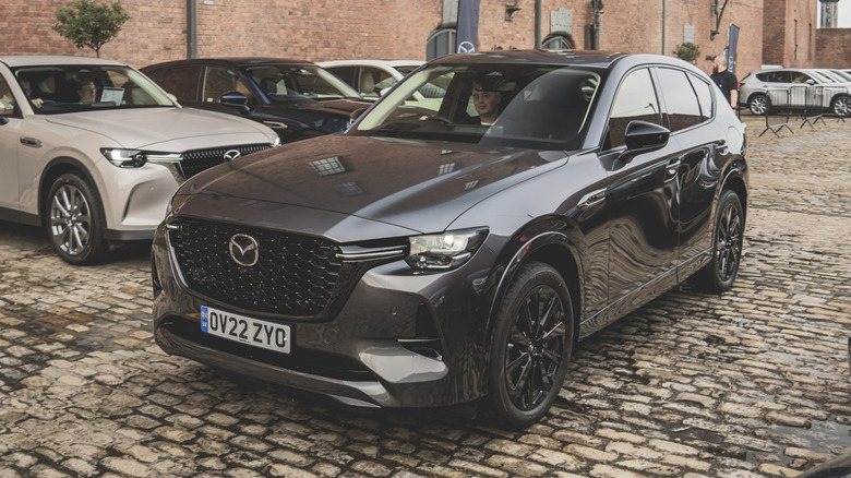 Mazda CX-60 Hybrid at its U.K. launch in 2022