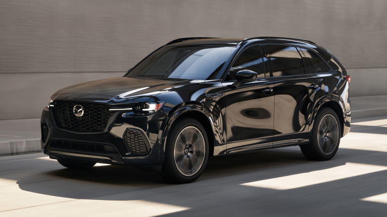 Mazda CX-70 Hybrid on the highway