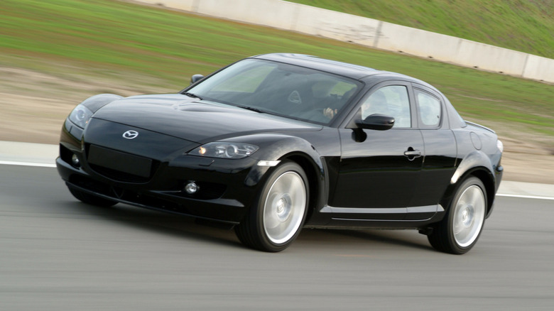 2004 Mazda RX-8 on track