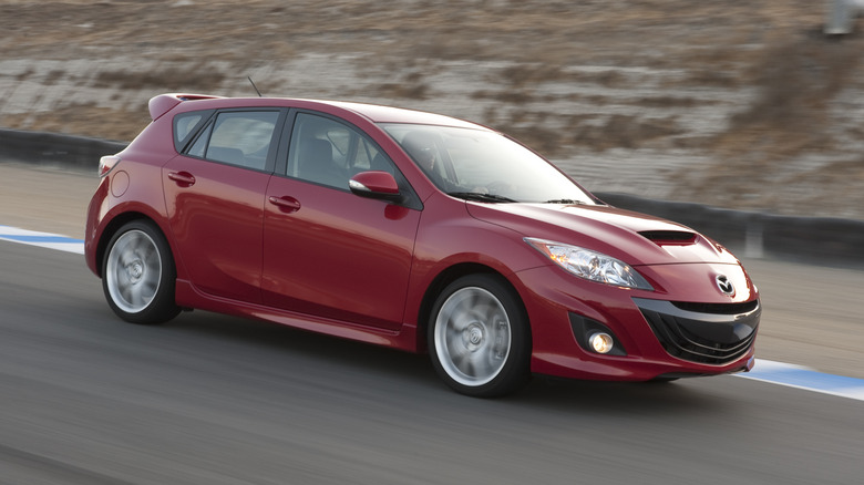 Mazdaspeed 3 on track