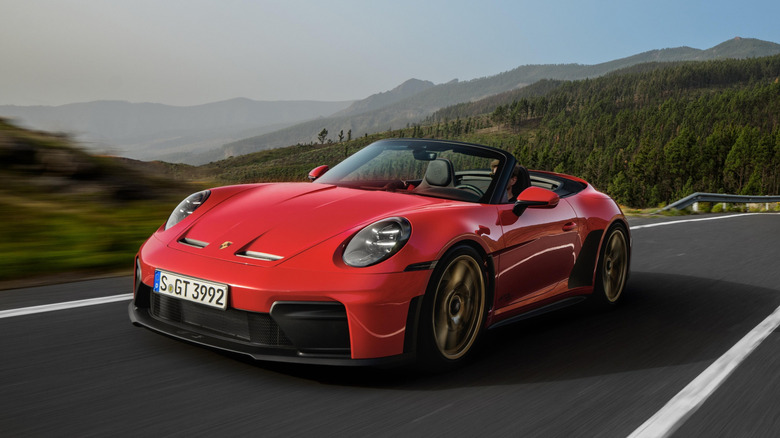 A shot of the 2026 Porsche GT3 S/C driving