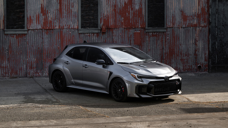 A side on shot of the 2026 Toyota GR Corolla