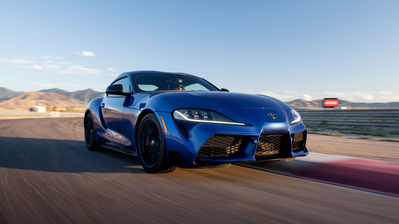 A side on shot of the 2026 Toyota GR Supra