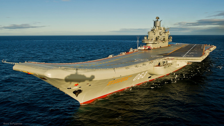 Admiral Flota Sovetskogo Soyuza Kuznetsov at sea