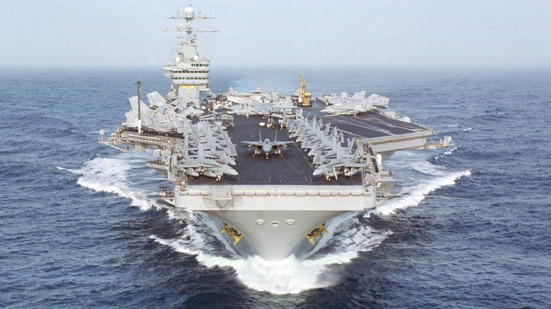 USS Dwight D Eisenhower at sea