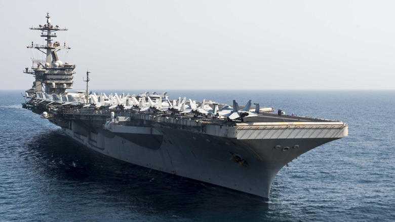 USS Theodore Roosevelt at sea