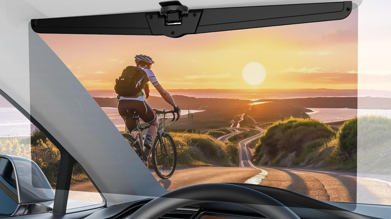 Veharvim car sun visor installed