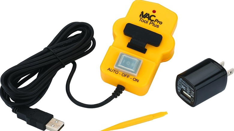 The iVAC Pro Tool Plus with the outlet cord and plug