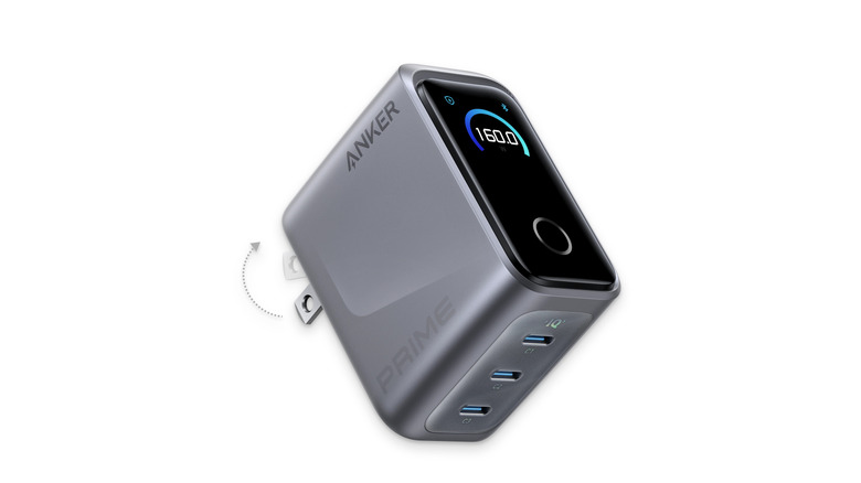 Anker power brick on a white background