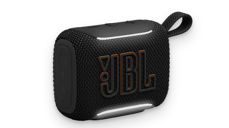 The JBL Go 5 on a white background