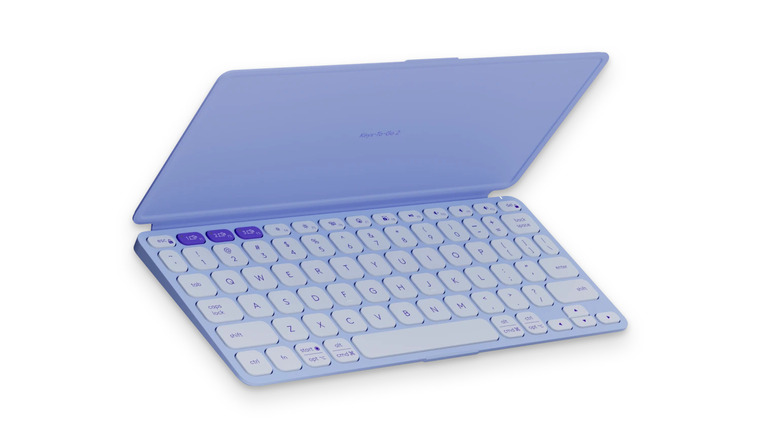 The Logitech keys to go keyboard on a white background