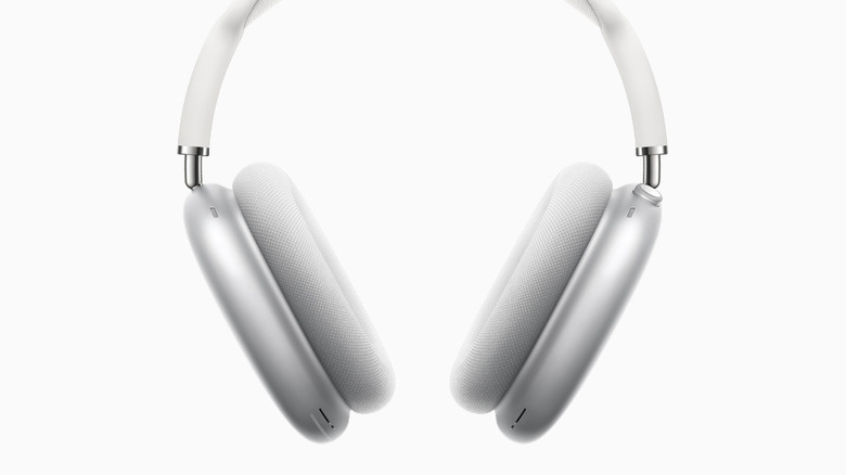 AirPods max over a white background