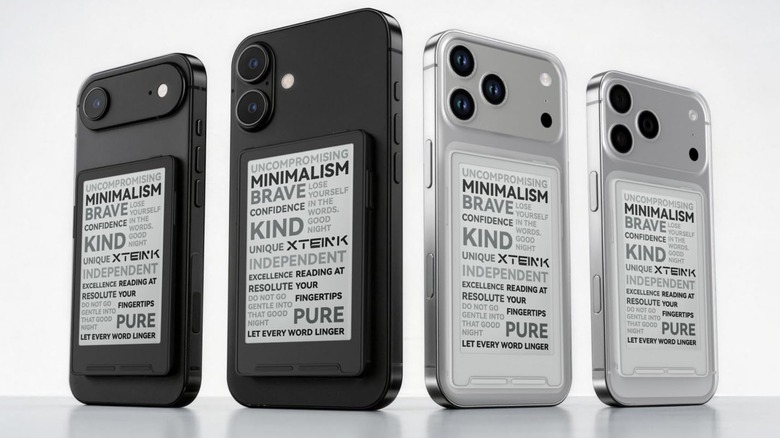Examples of the XTEINK X3 3.7" Pocket E-Ink eBook Reader in black and silver