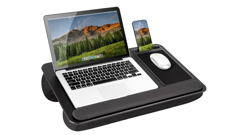 Lap desk on a white background