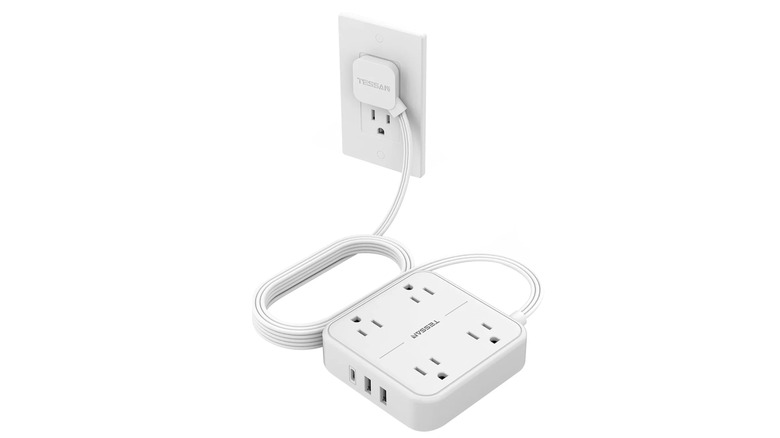TESSAN surge protector over a white background