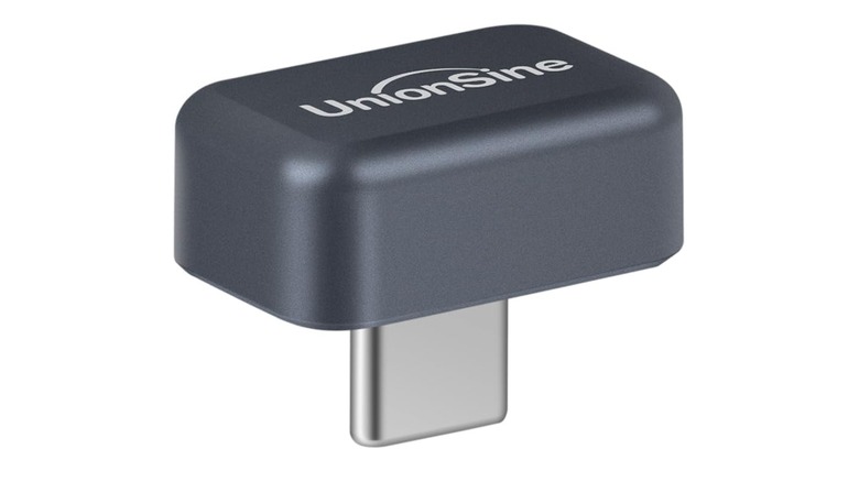 UnionSine flash drive over white background