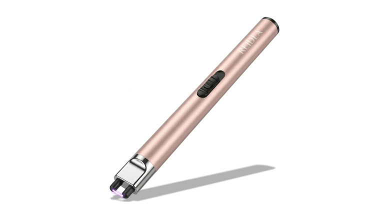 Plasma arc candlelighter on a white background