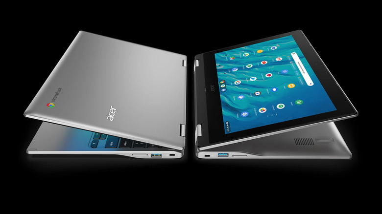 Acer Chromebook Spin 311 open and closed