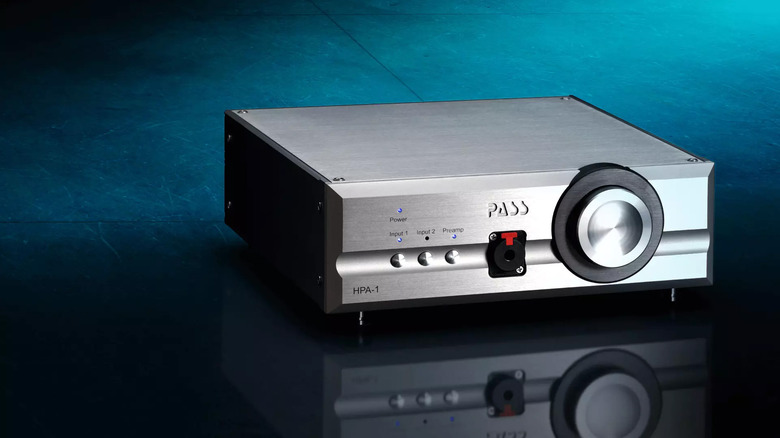 A Pass Labs HPA-1 speaker and headphone amplifier