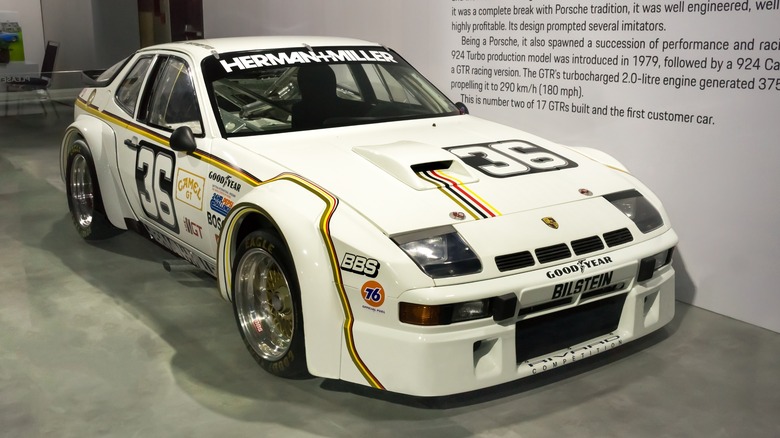 Porsche 924 Carrera GTR on display