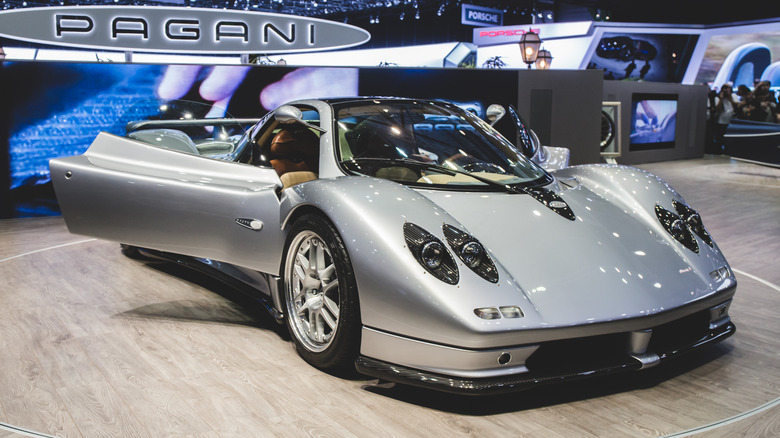 Pagani Zonda showroom display