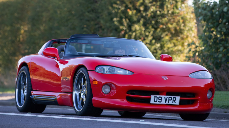 1994 Dodge Viper driving road