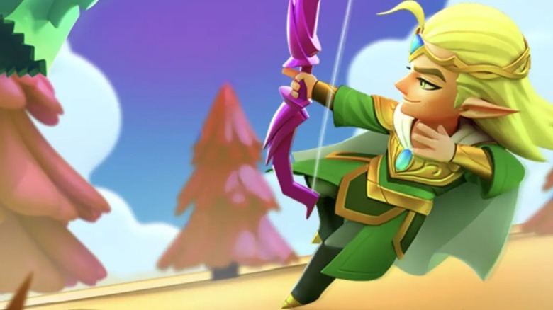 The lone archer shooting an enemy