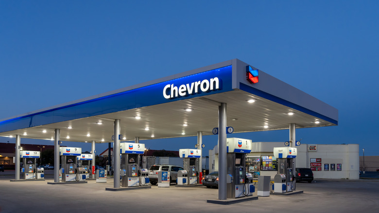 Chevron gas station in Texas