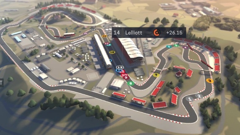A race taking place on a circuit
