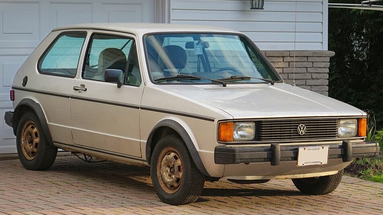 a 1982 Volkswagen Rabbit LS 2-Door in Diamond Silver Metallic