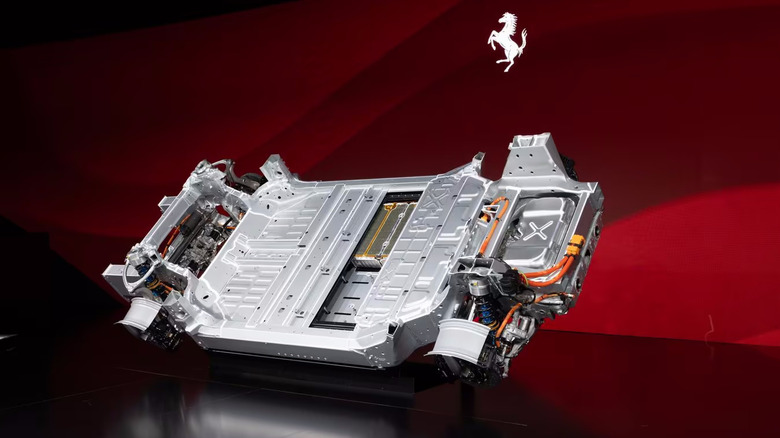 Chassis of the Ferrari Elettrica