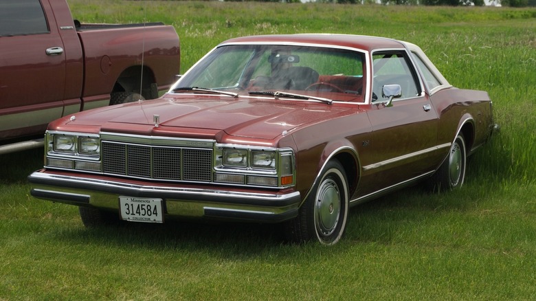 Dodge Diplomat parked on the grass at a Minnesota car show