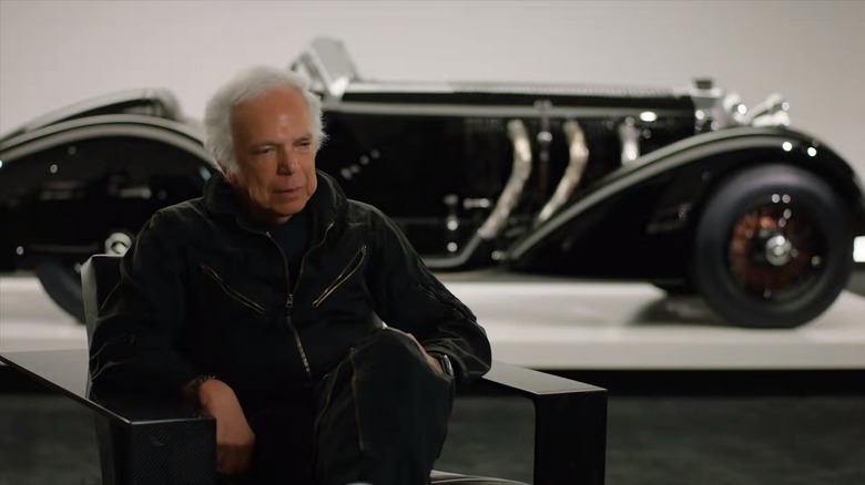 Ralph Lauren with his Bugatti
