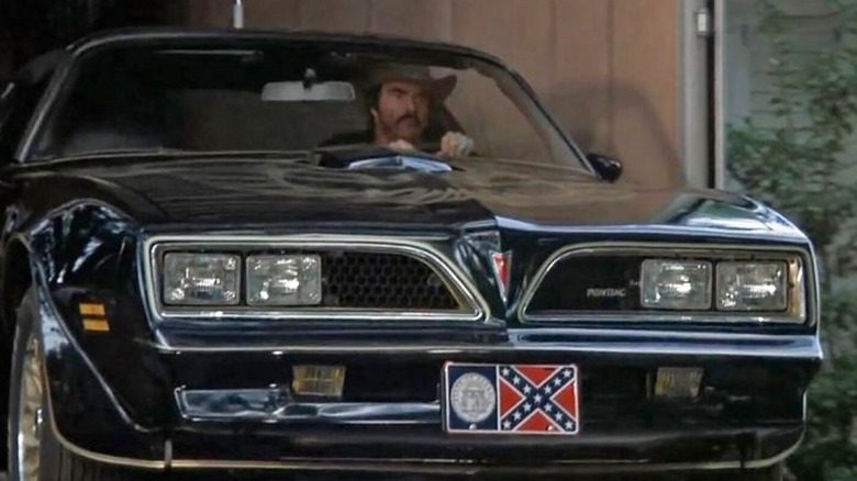 Bo "The Bandit" Darville driving his 1977 Pontiac Firebird Trans Am in "Smokey and the Bandit"