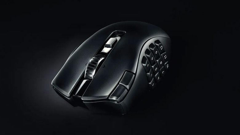 Razer Naga V2 HyperSpeed on black background