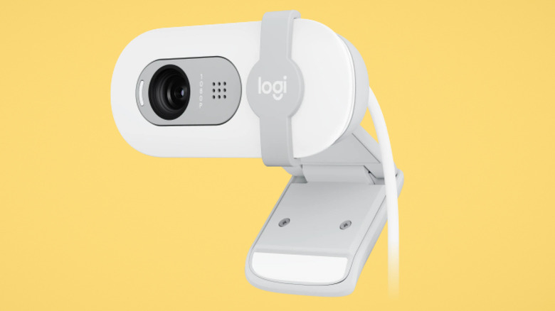 Logitech Brio webcam side view