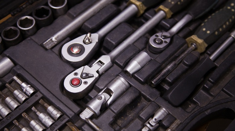 a collection of tools in a toolbox