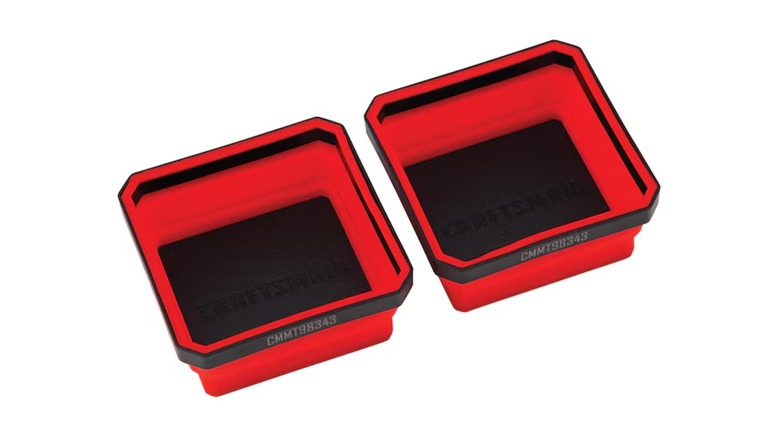 two Craftsman collapsible magnetic trays