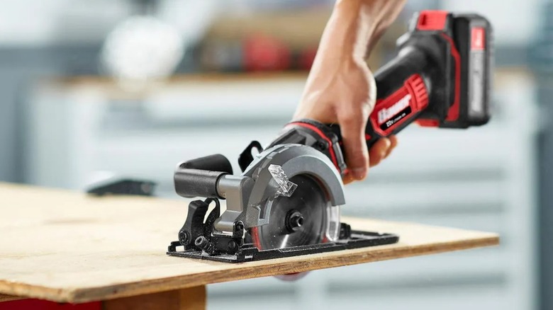 cutting board with Bauer circular saw