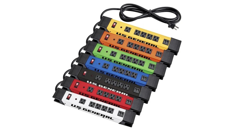 U.S. General power strips in the available colors