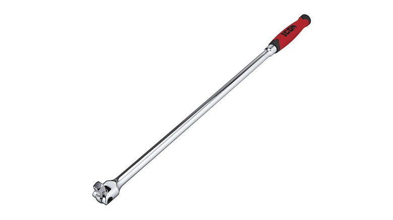 A Professional Breaker Bar with TPR Grip on a white background
