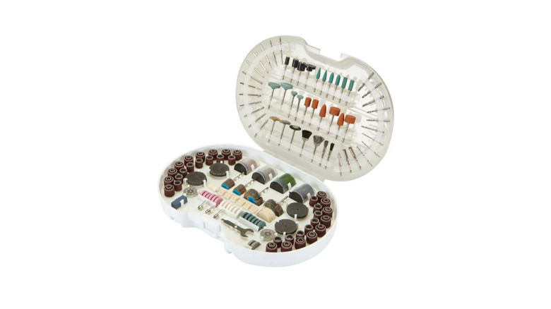 Warrior rotary tool accessory set in its case