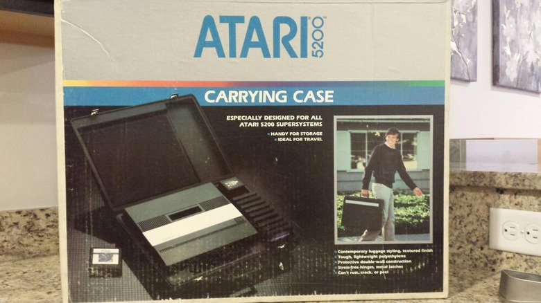 The carrying case for the Atari 2600 in its box