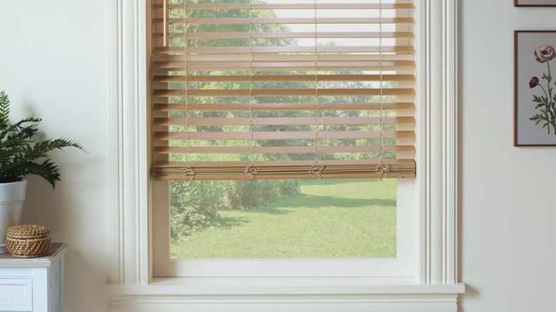 Bali Cordless Wood Blinds on display