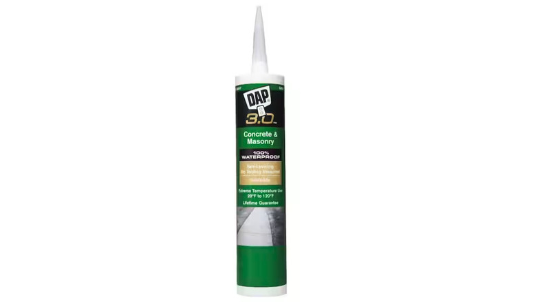 DAP 3.0 Advanced Self-Leveling Concrete Sealant on display
